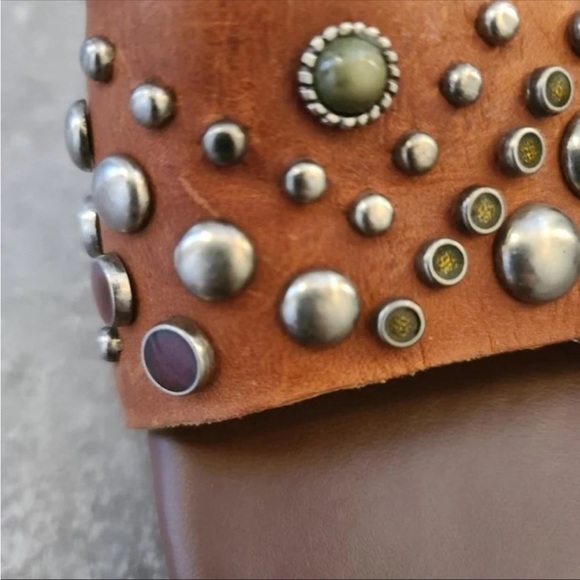 Vintage Mia shoes. Embellished leather heels . Size 8 - Picture 3 of 7